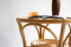 Pamono Vintage Round Bamboo Table