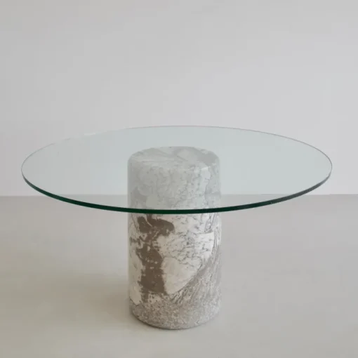 Pamono Vintage Round Dining Table by Angelo Mangiarotti for Sorgente Dei Mobili, 1975 Discount