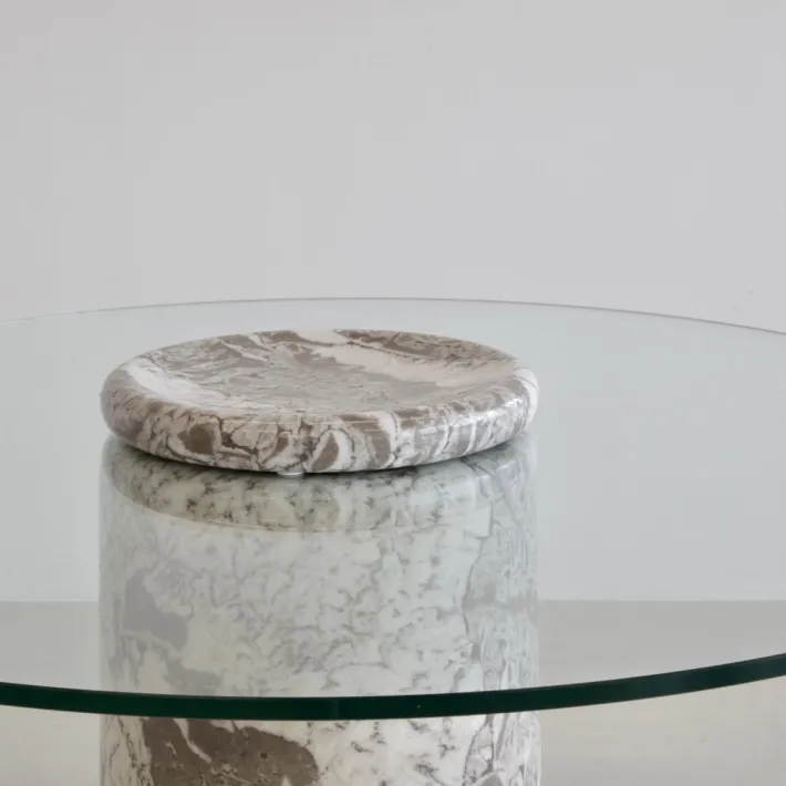Pamono Vintage Round Dining Table by Angelo Mangiarotti for Sorgente Dei Mobili, 1975 Discount