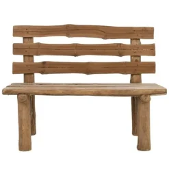 Pamono Vintage Rustic Log Bench