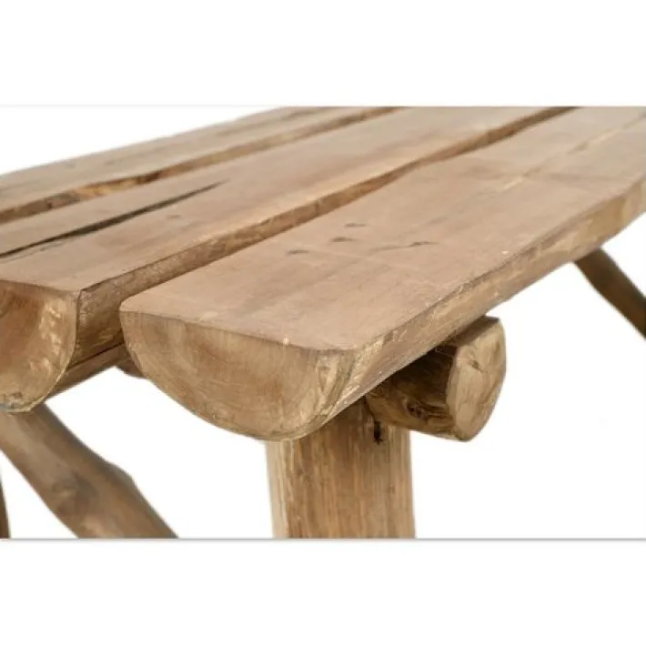 Pamono Vintage Rustic Log Bench