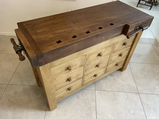 Pamono Vintage Rustic Planing Workbench Outlet