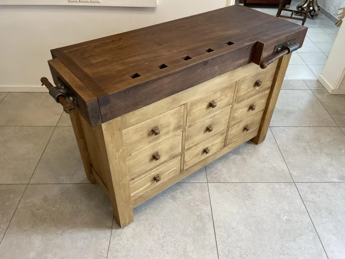 Pamono Vintage Rustic Planing Workbench Outlet