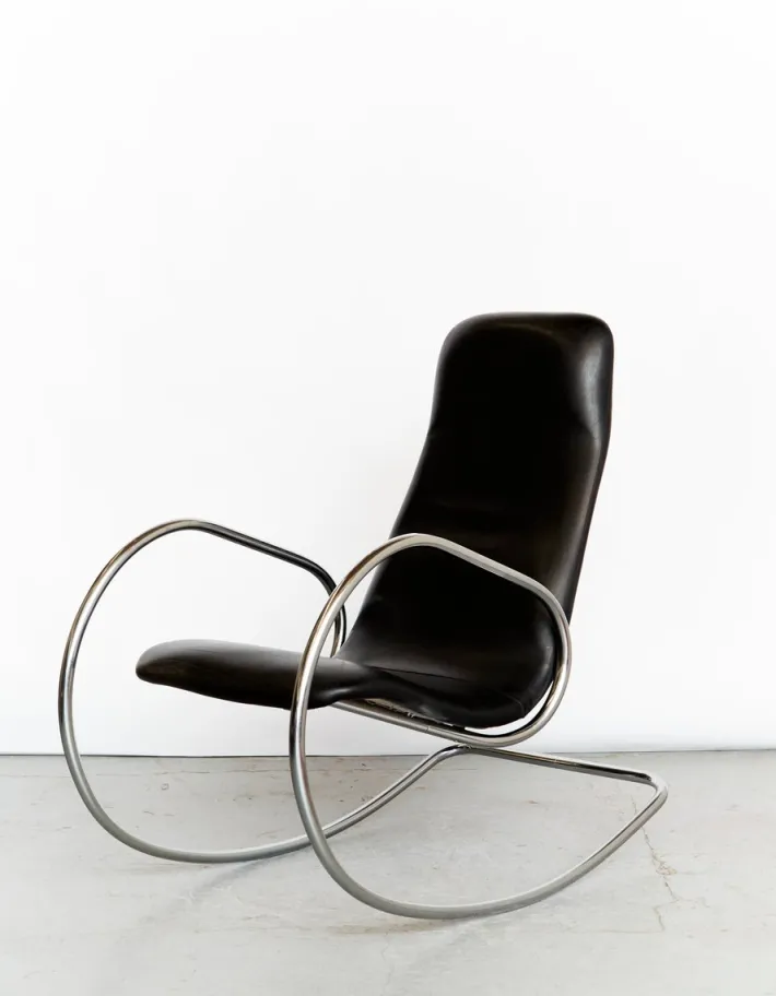 Pamono Vintage S826 Cantilever Rocking Chair in Chrome by Ulrich Böhme for Thonet, 1970s Discount
