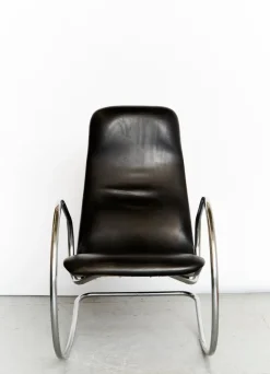 Pamono Vintage S826 Cantilever Rocking Chair in Chrome by Ulrich Böhme for Thonet, 1970s Discount