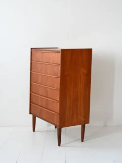 Pamono Vintage Scandinavian Chest of Drawers with Cantilevered Handles, 1950s Online