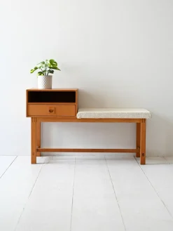 Pamono Vintage Scandinavian Oak Gossip Chair, 1960s Clearance