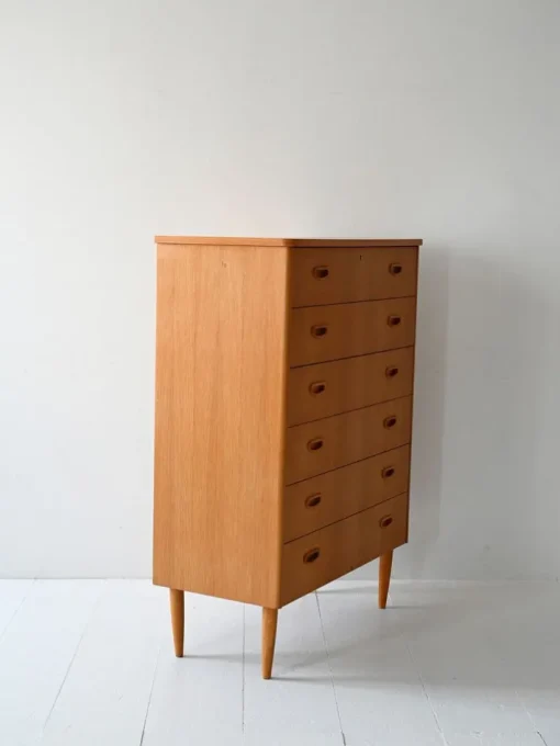 Pamono Vintage Scandinavian Oak Chest of Drawers, 1950s Best