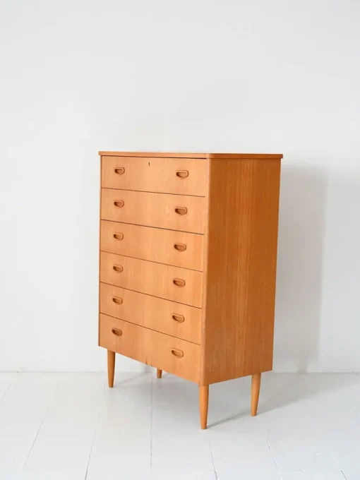 Pamono Vintage Scandinavian Oak Chest of Drawers, 1950s Best