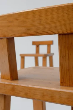 Pamono Vintage Scandinavian Pine Chairs by Roland Wilhelmsson, 1960s, Set of 2