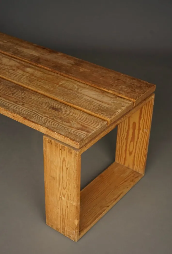 Pamono Vintage Scandinavian Pine Bench, 1960s Outlet