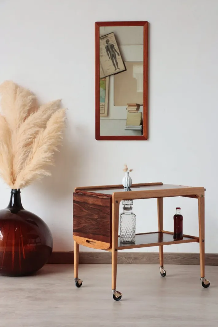 Pamono Vintage Scandinavian Rosewood Serving Trolley by Yngve Ekström, 1960s Best