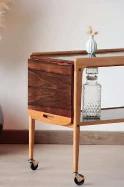Pamono Vintage Scandinavian Rosewood Serving Trolley by Yngve Ekström, 1960s Best