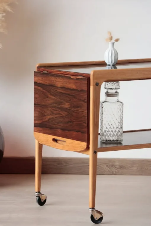 Pamono Vintage Scandinavian Rosewood Serving Trolley by Yngve Ekström, 1960s Best