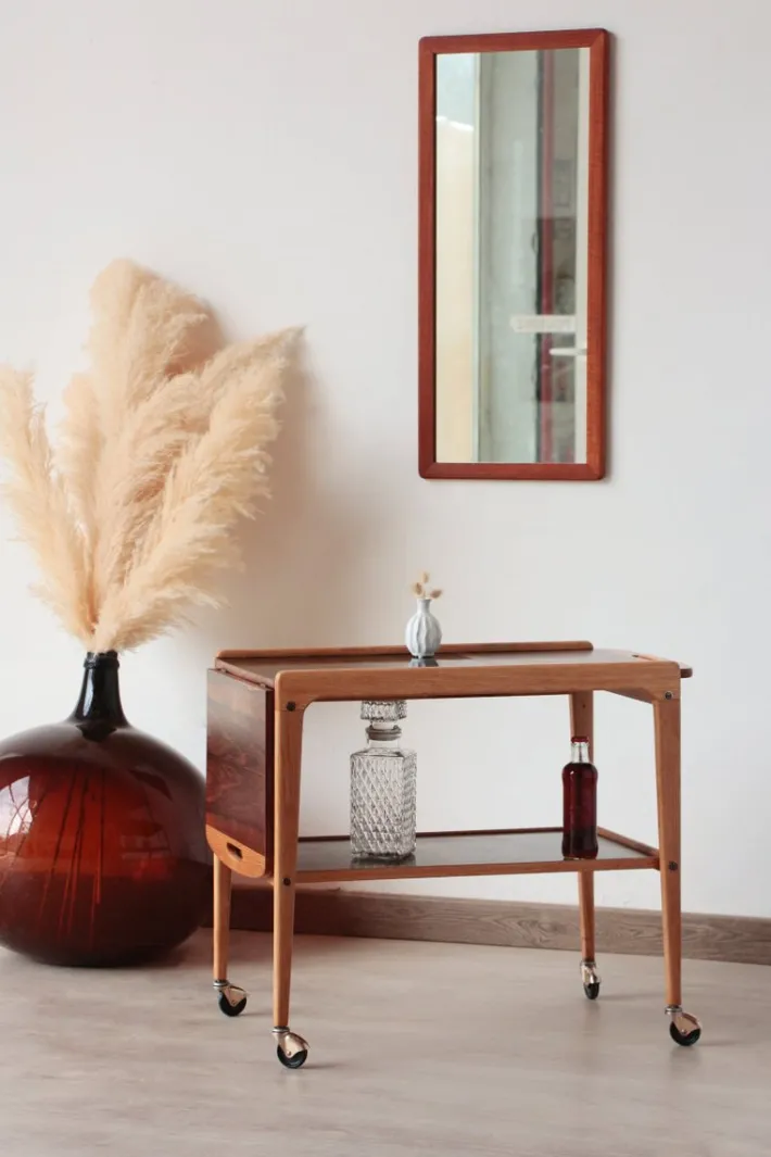 Pamono Vintage Scandinavian Rosewood Serving Trolley by Yngve Ekström, 1960s Best