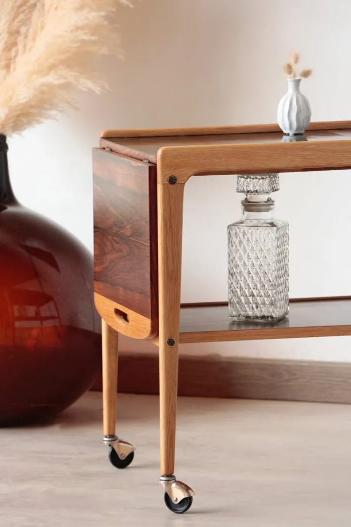 Pamono Vintage Scandinavian Rosewood Serving Trolley by Yngve Ekström, 1960s Best