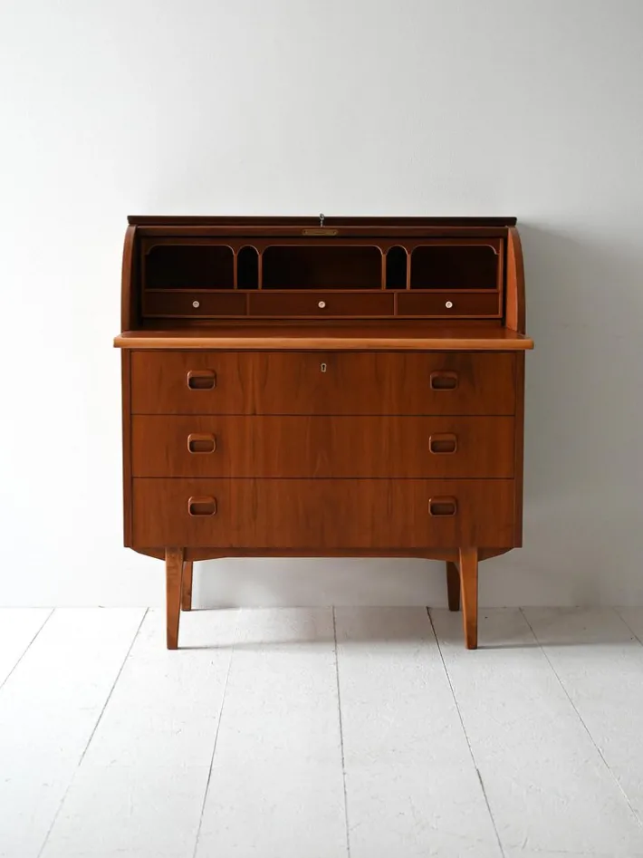 Pamono Vintage Scandinavian Secretaire in Teak, 1950s Online
