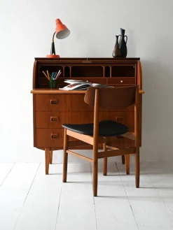 Pamono Vintage Scandinavian Secretaire in Teak, 1950s Online