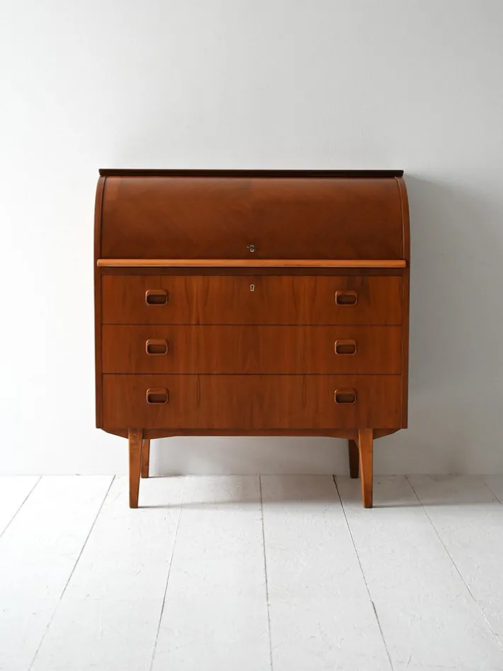 Pamono Vintage Scandinavian Secretaire in Teak, 1950s Online