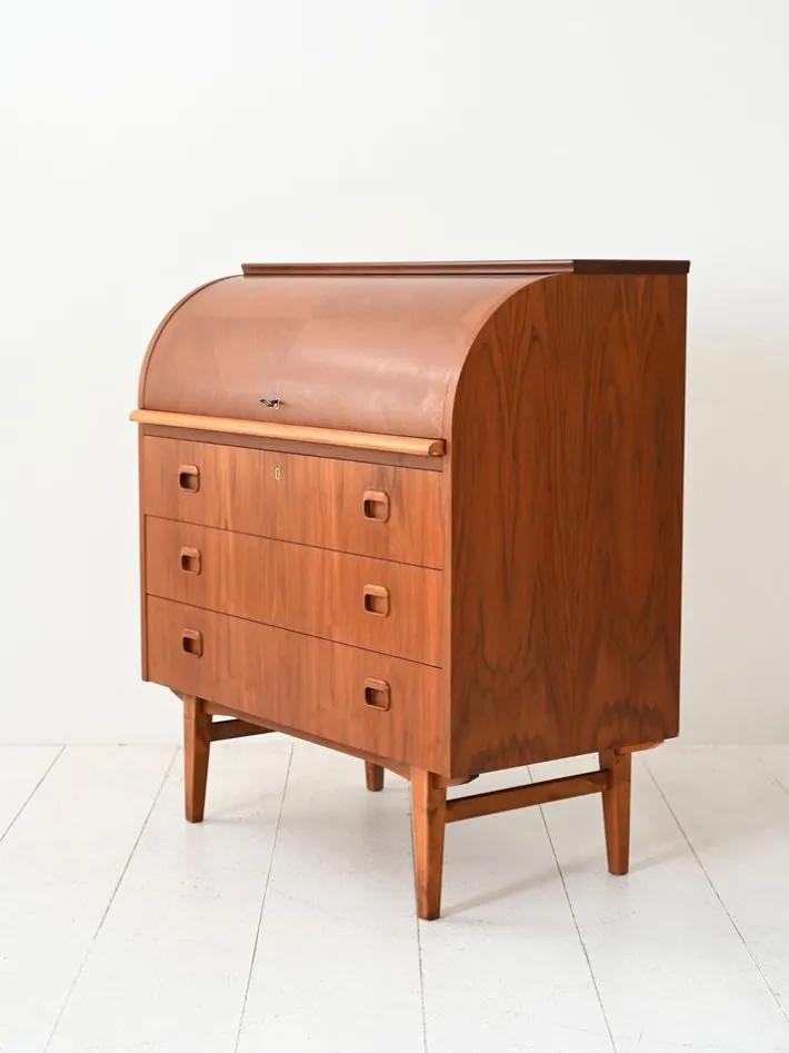 Pamono Vintage Scandinavian Secretaire in Teak, 1950s Online