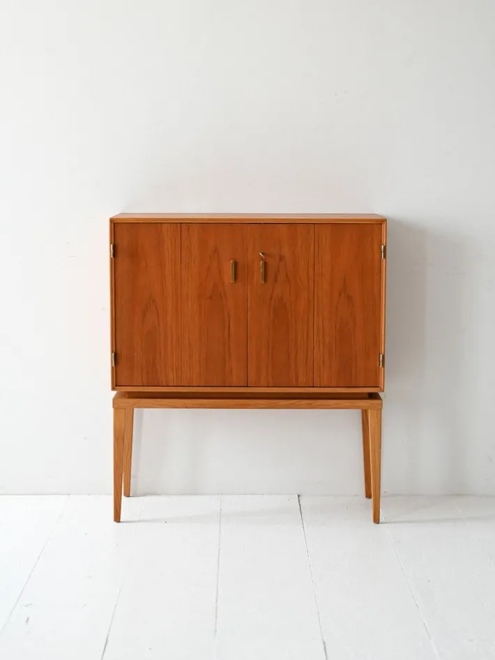 Pamono Vintage Scandinavian Teak Bar Cabinet, 1950s Discount