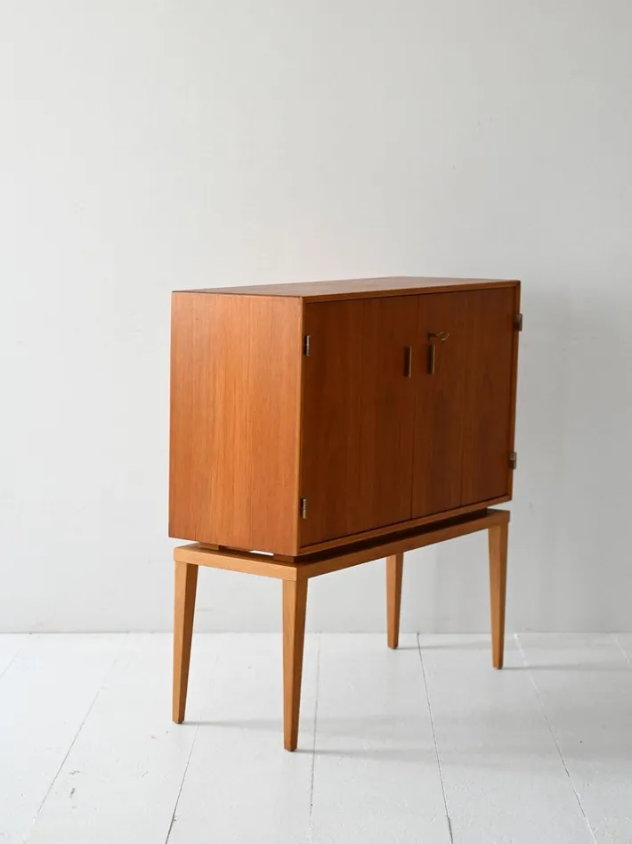Pamono Vintage Scandinavian Teak Bar Cabinet, 1950s Discount