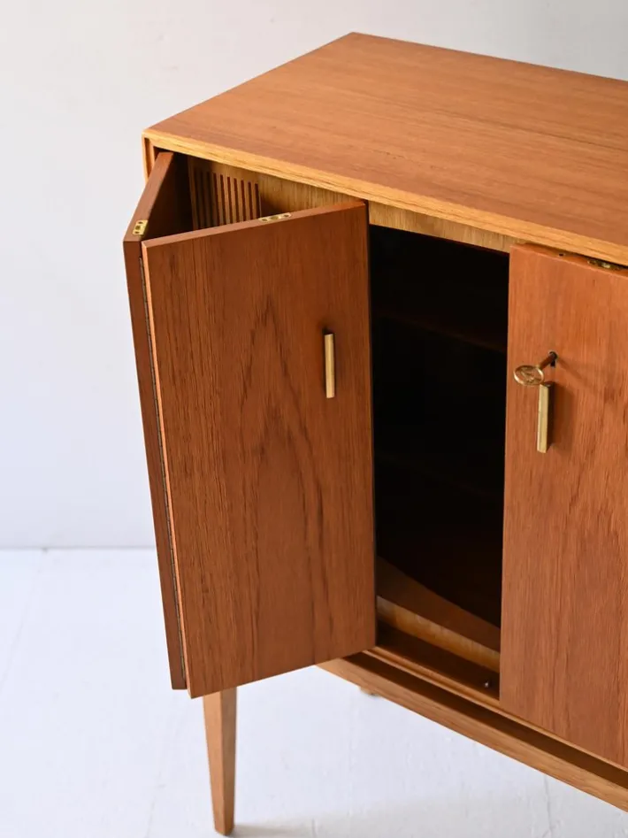 Pamono Vintage Scandinavian Teak Bar Cabinet, 1950s Discount