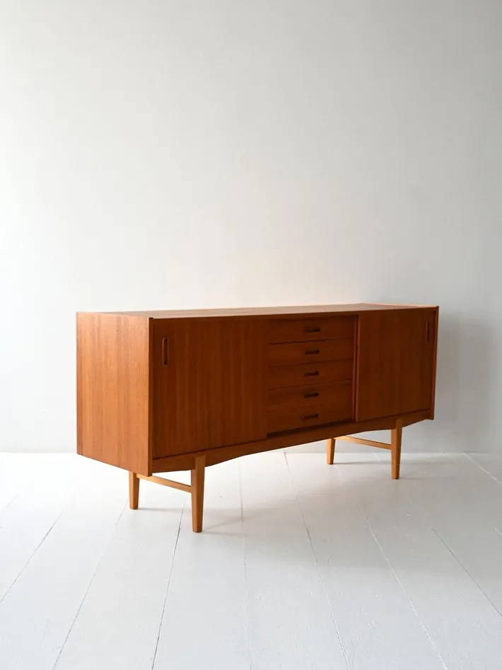 Pamono Vintage Scandinavian Teak Sideboard by Nils Jonsson, 1960s