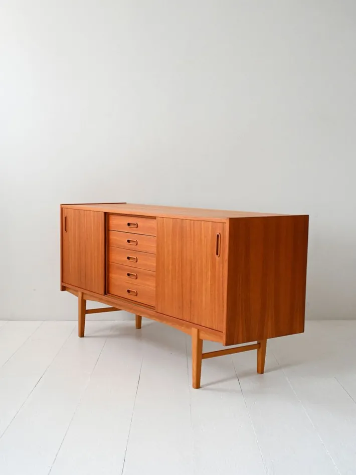 Pamono Vintage Scandinavian Teak Sideboard by Nils Jonsson, 1960s