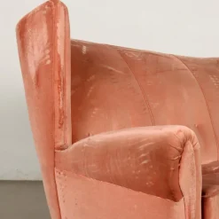 Pamono Vintage 3-Seater Velvet Sofa, Italy, 1950s Sale