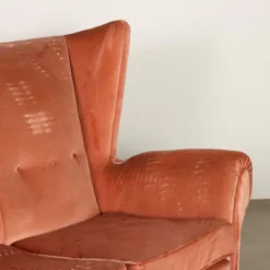 Pamono Vintage 3-Seater Velvet Sofa, Italy, 1950s Sale