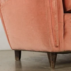 Pamono Vintage 3-Seater Velvet Sofa, Italy, 1950s Sale