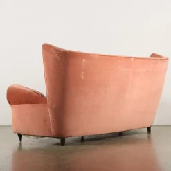 Pamono Vintage 3-Seater Velvet Sofa, Italy, 1950s Sale
