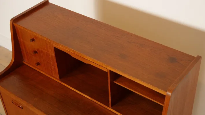 Pamono Vintage Secretaire in Teak Hot