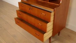 Pamono Vintage Secretaire in Teak Hot