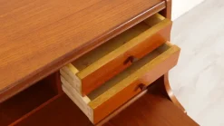 Pamono Vintage Secretaire in Teak with Mirror Hot