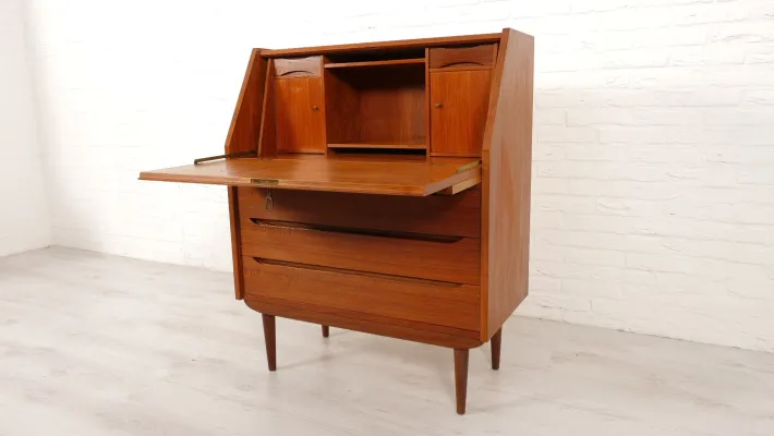 Pamono Vintage Secretaire in Teak