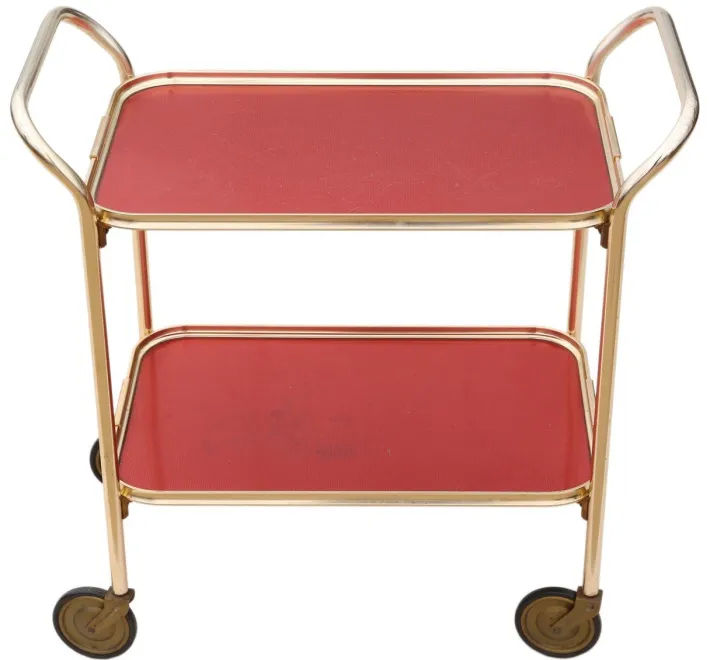 Pamono Vintage Serving Bar Cart, 1950s New