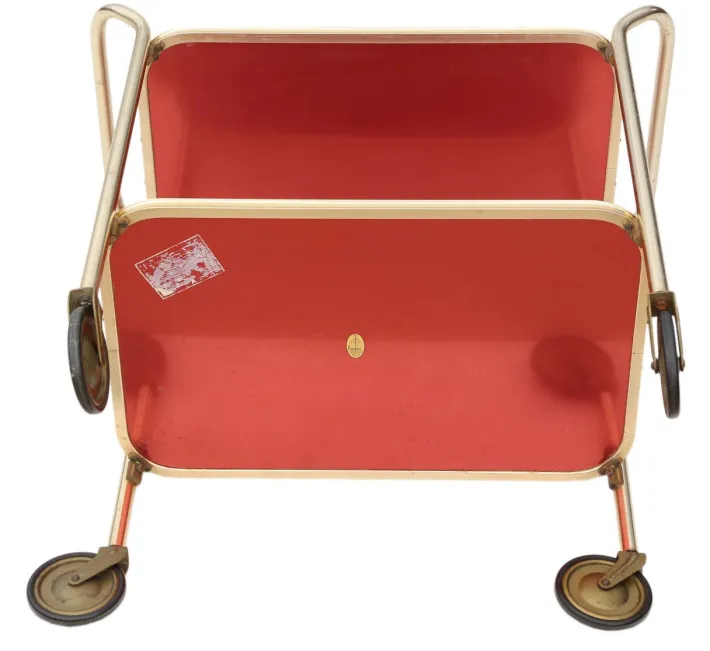 Pamono Vintage Serving Bar Cart, 1950s New