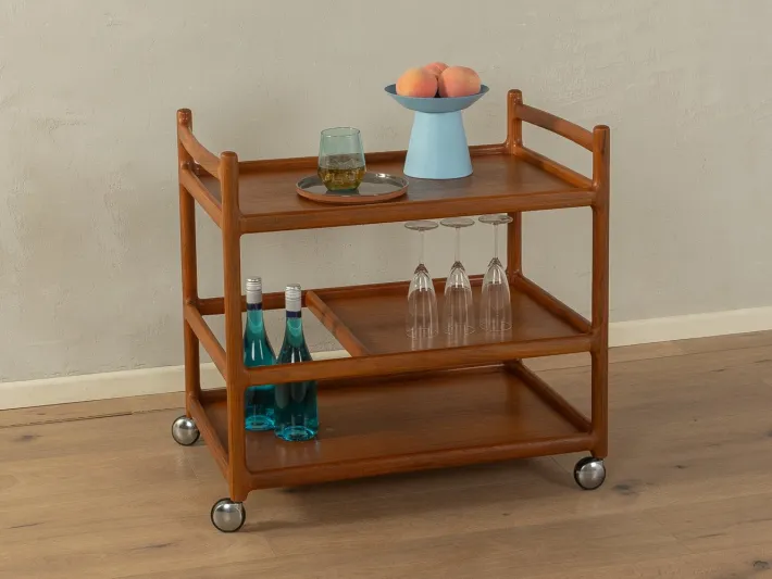 Pamono Vintage Serving Trolley by Johannes Andersen for CFC Silkeborg, 1960s Hot