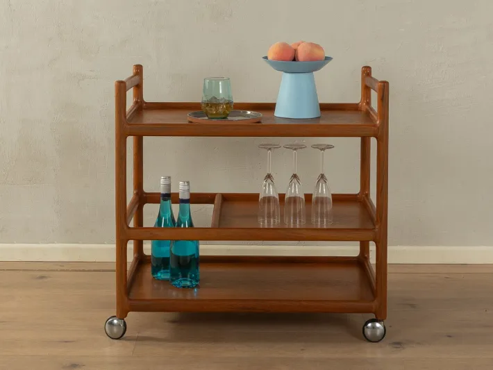 Pamono Vintage Serving Trolley by Johannes Andersen for CFC Silkeborg, 1960s Hot