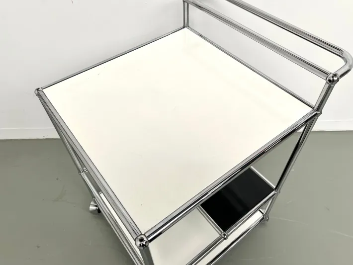 Pamono Vintage Serving Trolley from USM Haller, 1980 Outlet