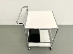 Pamono Vintage Serving Trolley from USM Haller, 1980 Outlet