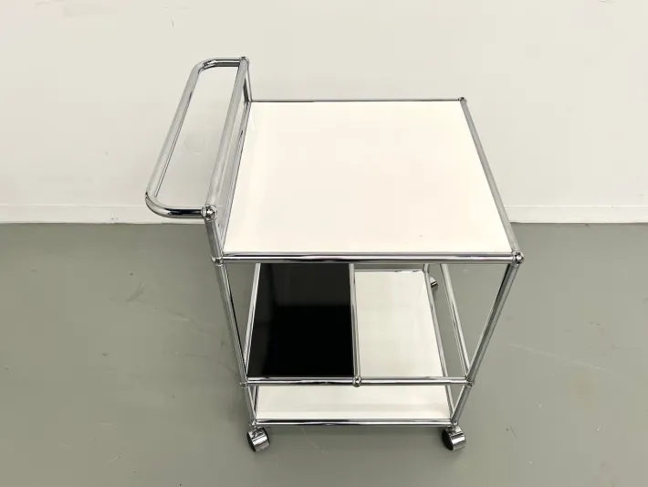 Pamono Vintage Serving Trolley from USM Haller, 1980 Outlet