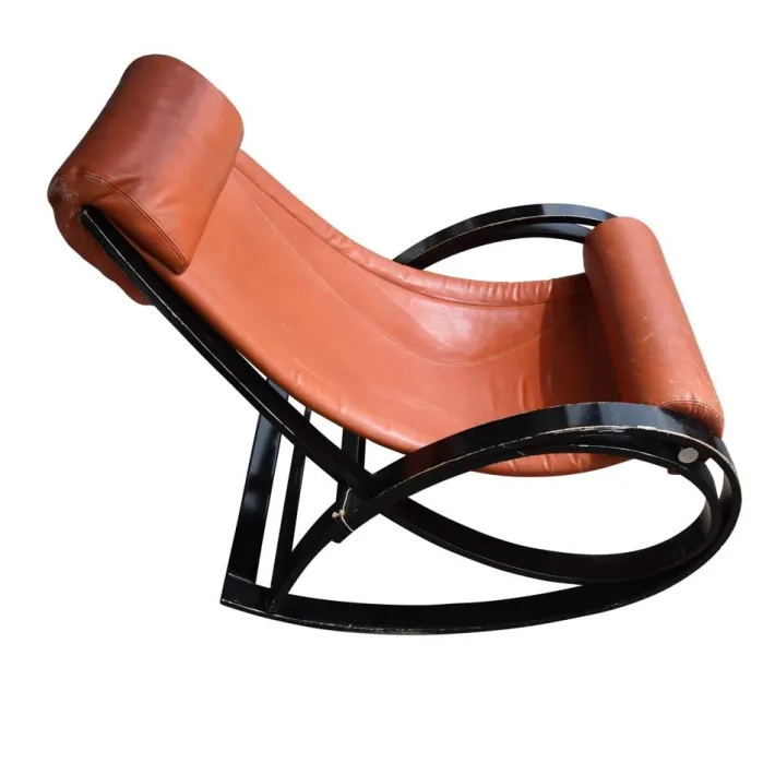 Pamono Vintage Sgarsul Rocking Chair by Gae Aulenti for Poltronova New