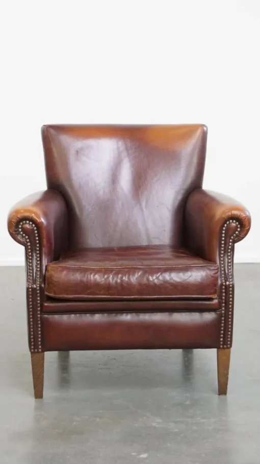 Pamono Vintage Sheepskin Lounge Chair Hot