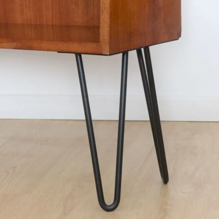 Pamono Vintage Showcase Cabinet with Shelf and Glass Sliding Doors Outlet