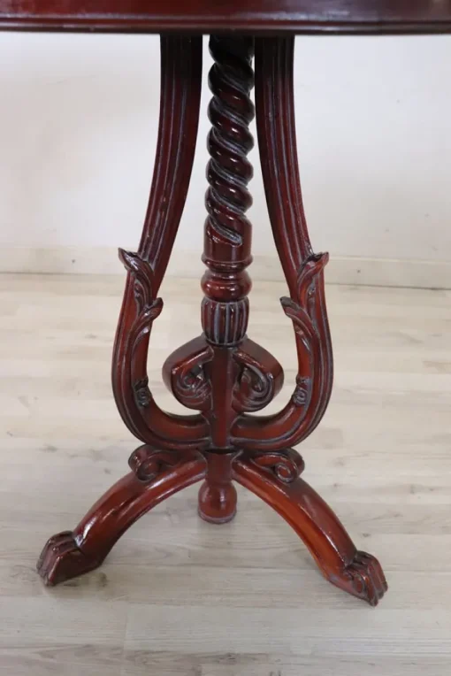 Pamono Vintage Side Table in Beech with Marble Top, 1980s New