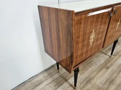 Pamono Vintage Sideboard in Mahogany with Glass Top, 1960 Outlet
