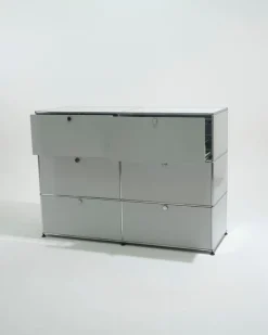 Pamono Vintage Six-Module Metal Storage Unit from USM Haller, 2000s Hot